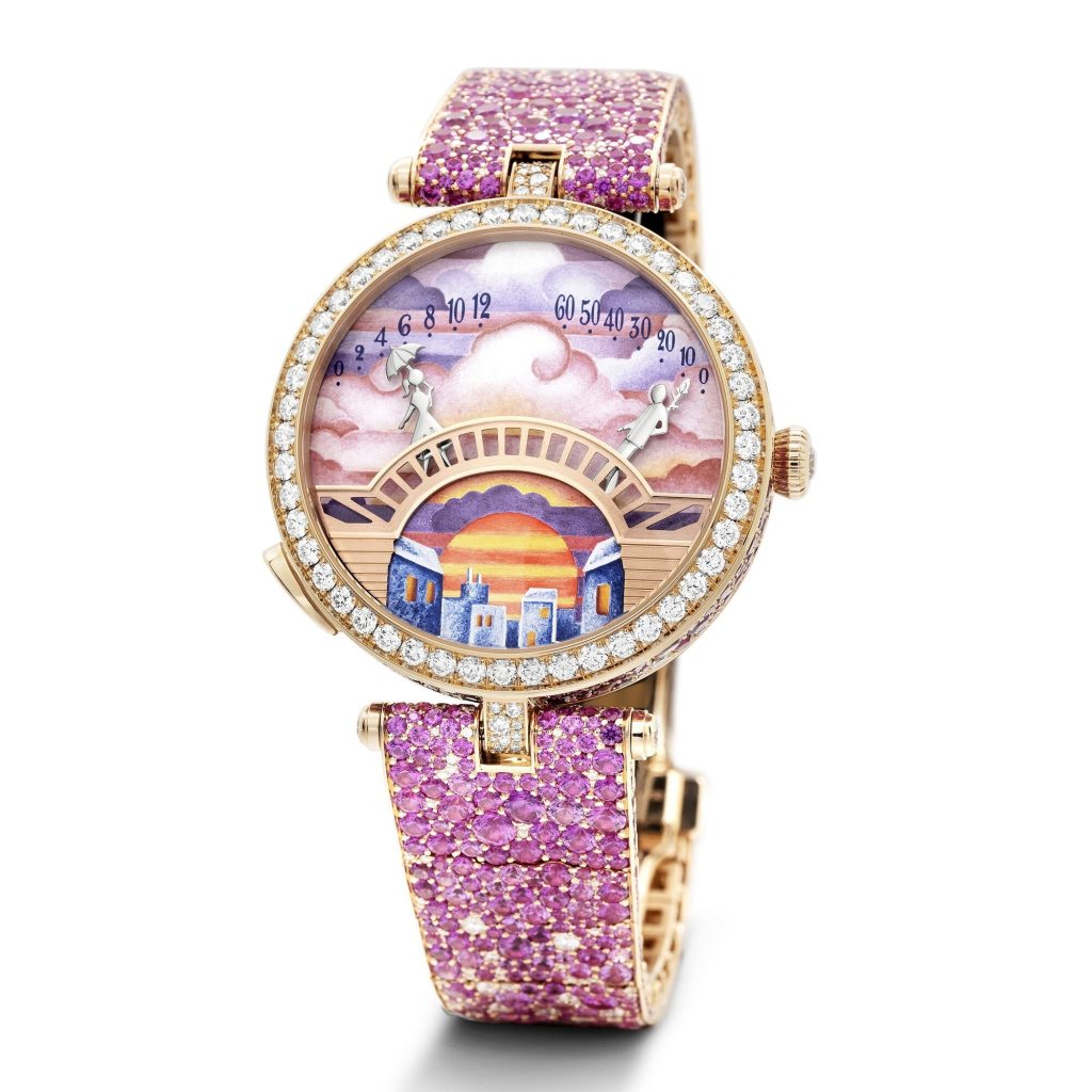 Van Cleef & Arpels Lady Arpels Pont des Amoureux Soirée Four Seasons "Dusk" Watch