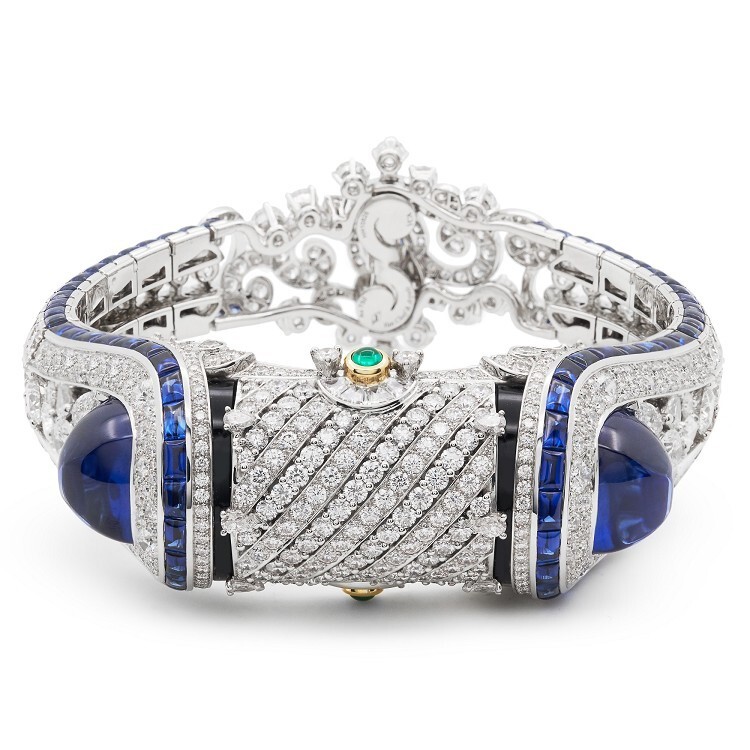 Van Cleef & Arpels Seven Seas Heure Marine Secret Bracelet Watch, showcasing exquisite high jewelry design.