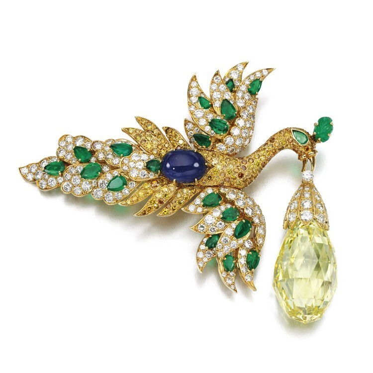 Van Cleef & Arpels Walska Briolette Diamond Brooch