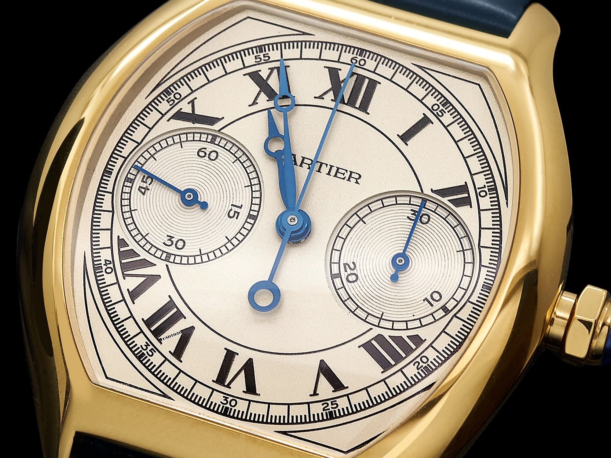 Cartier Prive Tortue Monopusher dial
